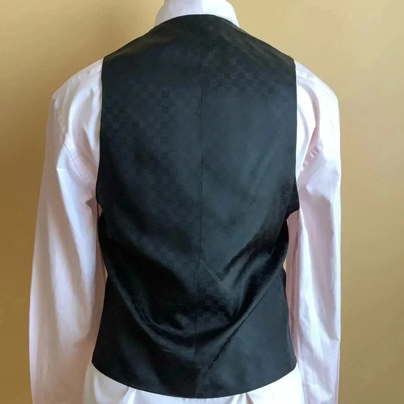 VINTAGE Plaid Menswear Wool Waistcoat Size M - Picture 3 of 15